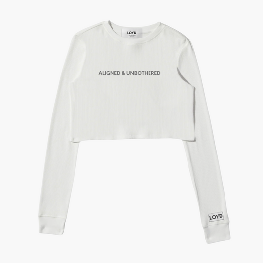 LOYD Aligned & Unbothered Cropped Long Sleeve